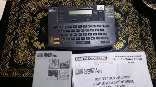 SMITH CORONA THELABELER THE LABELER LS42 LABEL MACHINE 4 Founts, Line  printing