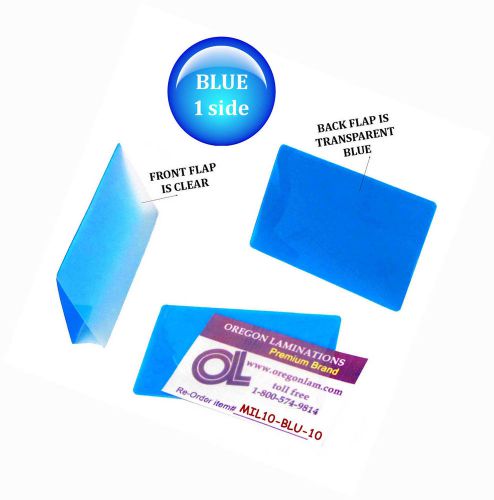 Qty 1000 Blue/Clear Military Card Laminating Pouches 2-5/8 x 3-7/8 by LAM-IT-ALL
