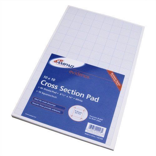 Ampad cross-section quadrille pads - 40 sheet - 20 lb - quad ruled - (amp22028) for sale
