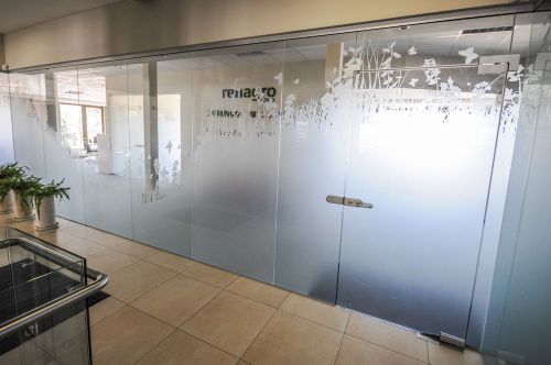 Glass partition panels and doors for sale