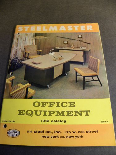 Steelmaster 1961 Office Equipment Catalog w/ Dealer&#039;s Price Book 10/15/1961
