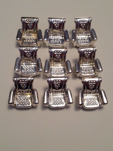 Nice Godinger Silver Plated Lot Of 9 Business Card Holders