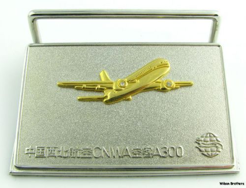 Desk Business card Holder Paper Weight - CNWA A300 Plane Chinese Airline Service