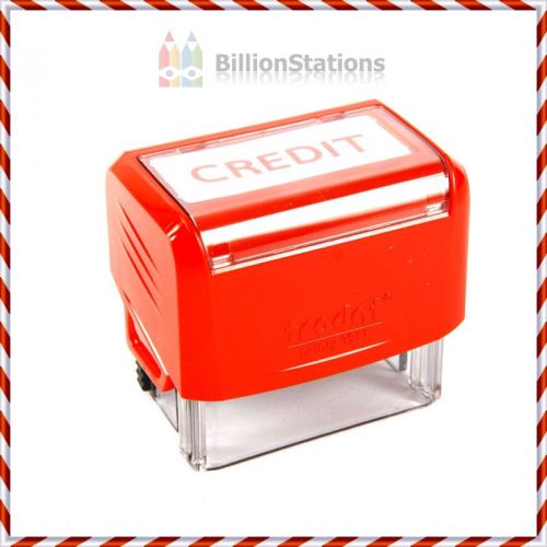 Trodat rubber stamp self-inking &#034;credit&#034; - red ink for sale