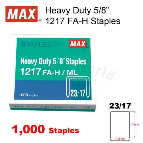 MAX Heavy Duty Stapler 5/8&#034; Staples 1217FA-H (23/17)