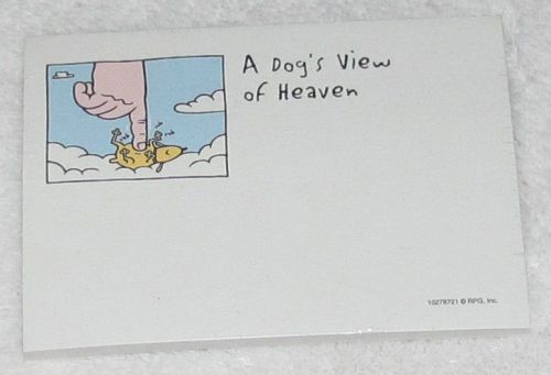 NEW! STIK-WITHIT FUNNY &#039;A DOG&#039;S VIEW OF HEAVEN&#039; STICKY NOTES 40 SHEETS USA