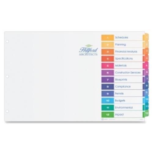 Avery Ready Index Table Of Contents Dividers - 12 X Divider - (ave11149)