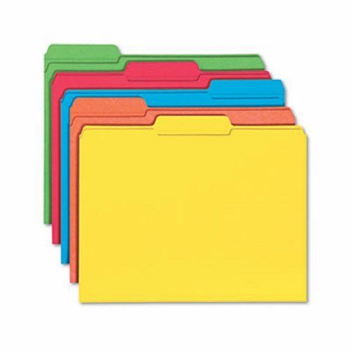 Smead File Folders, 1/3 Cut, Reinforced Tab, Assorted, 100/Box (SMD11993)