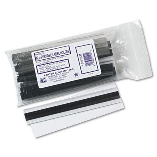 Panter panco clear magnetic tube 1&#034; label holders - plastic - 10 / pack - (pcm1) for sale