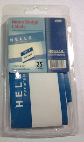 2 PACKS &#034;HELLO MY NAME IS&#034; NAME TAGS LABELS BADGES STICKERS PEEL STICK ADHESIVE