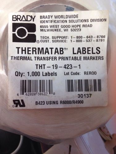 Thermatab Labels