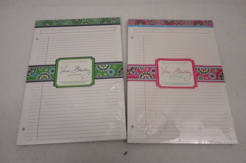 Two Sets of Vera Bradley Large Notepads
