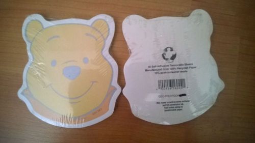 NIP Disney Winnie the Pooh Self-Adhesive Removable Note Pads 80 sheets total