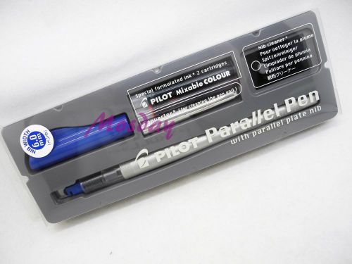 Pilot Parallel Pen 6.0mm Nib + 12 Colors Cartridges Set for Calligraphy