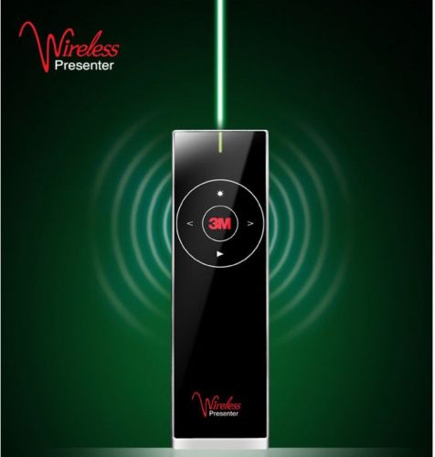 3M WP-7600G Wireless Presetation Laser Remote Pointer Green Light USB Presenter