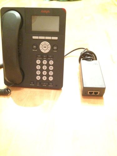 Avaya VoIP Telephone 9620 with stand, handset and power cord.