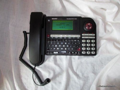 VTG RARE Digital Electronic Rolodex  Rolodex Telemaster 2000 128k 2 Line Phone
