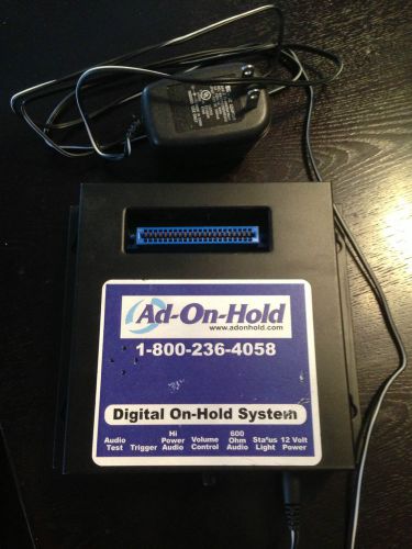 USED AD-ON-HOLD DIGITAL ON HOLD MESSAGE SYSTEM - Customizable