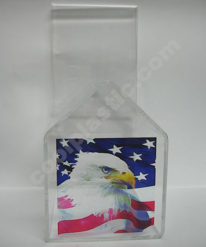 Acrylic donation box - american eagle box, acrylic donation box with padlock for sale