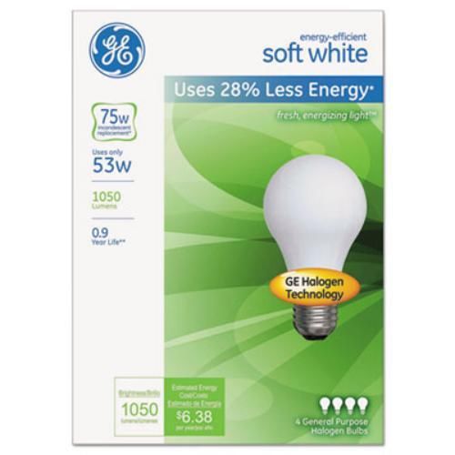 Sli Lighting 66248 Energy-efficient Soft White 53 Watt A19, 4/pack