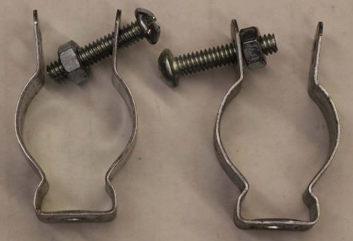 Lot of 10 1&#034; 1-1/4&#034; stand off conduit clamps for schedule 40 emt rigid pipe #2 for sale