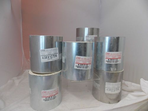 Lot of 6 ccs pre-insulated calcium silicate supports 4-3/8x1/2 asbestos free for sale
