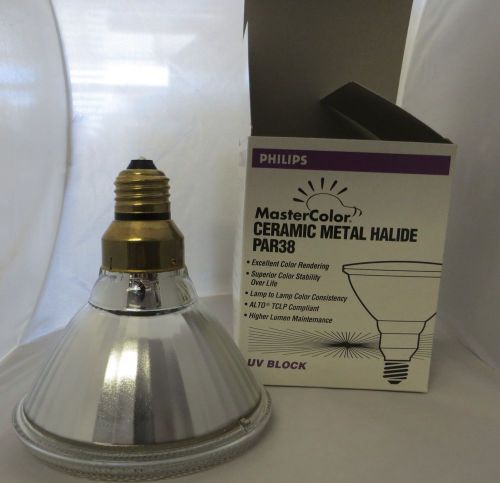 Philips MasterColor  Metal Halide 70W CDM70/PAR38/FL/4K  E26 4000K  UV BLOCK