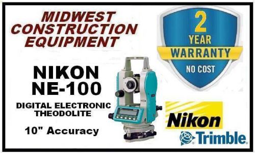 New nikon ne-100 digital electronic theodolite - 10&#034; accuracy for sale