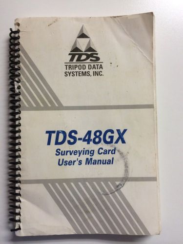 TDS-48GX Surveying Card User&#039;s Manual on DVD for Survey for HP 48GX Calculators