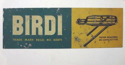 India Vintage Tin Sign BIRDI BICYCLE CARRIER 38234