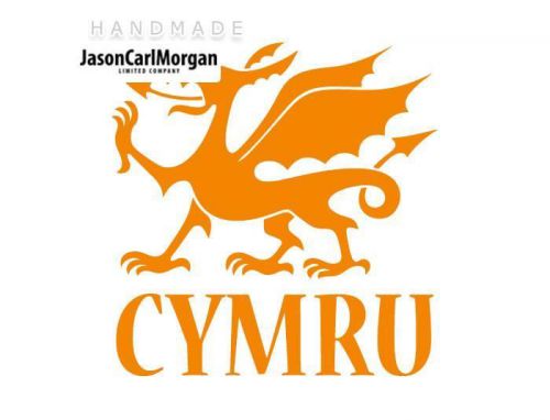 JCM® Iron On Applique Decal, Cymru Neon Orange