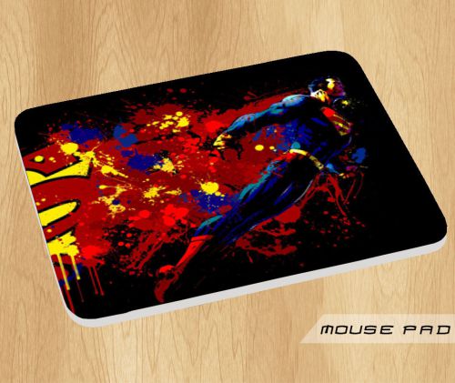 Superman Stencil Colorful Mouse Pad Mat Mousepad Hot Gift