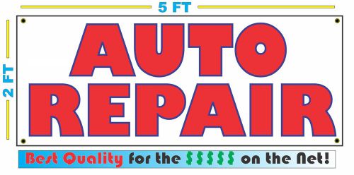 AUTO REPAIR Banner Sign NEW Larger Size 4 Auto Shop, Garage Car Rebuild Job