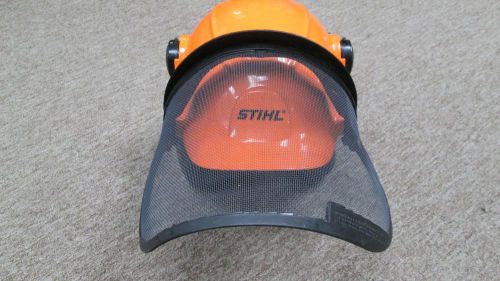 Stihl safety hard hat w/screen shield, ear muffs  # 6035-1 for sale