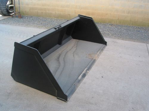 90&#034; snow and litter bucket skidsteer attachment quick attach for sale