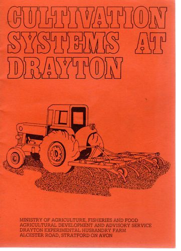Cultivation Systems At Drayton Min Of Ag 7370A