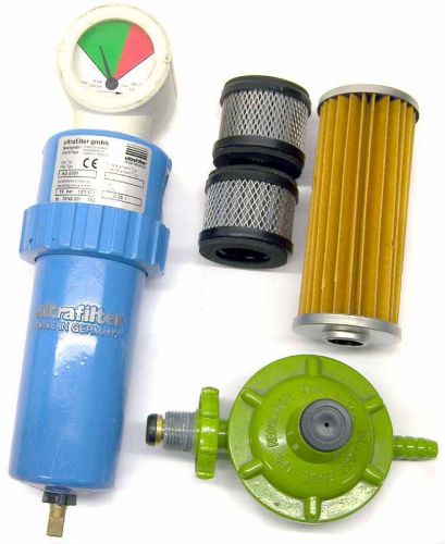 Lot 5 gas pressure regulator air filter cartridge ultrafilter lucky econometer for sale