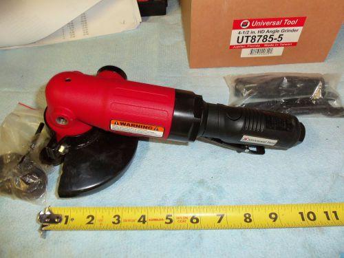 UNIVERSAL TOOL UT8785-5 HEAVY DUTY 41/2&#034; AIR ANGLE GRINDER - NEW -MADE IN TAIWAN