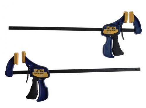 2 x irwin 12&#034; quick grip speed mini bar clamps trigger 300mm twin pack tb-irv1 for sale