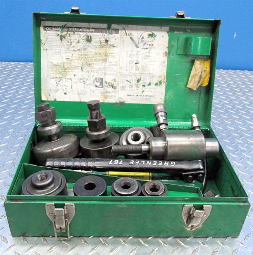 Greenlee #7306 hydraulic knock out punch driver set for sale