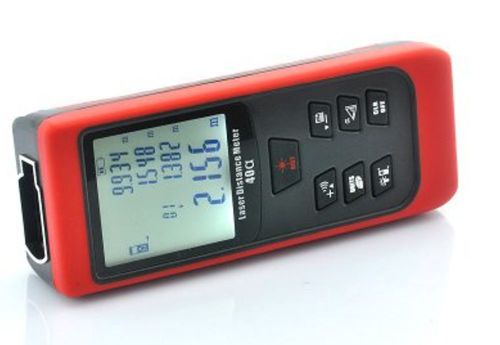 Hand-held digital laser distance meter-timer area volumetric measure 40 meters for sale