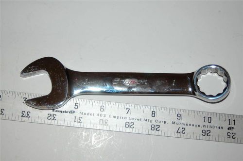 Snap On 1&#039;&#039;  Chrome Combination Wrench OEX320B 12 Point Aviation Tool Exc Cond