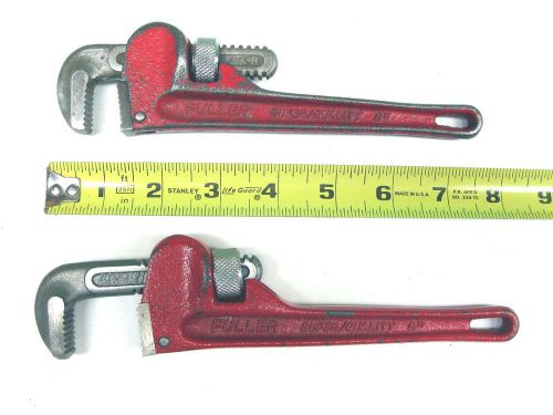 Matching 8” Fuller Pipe Wrenches