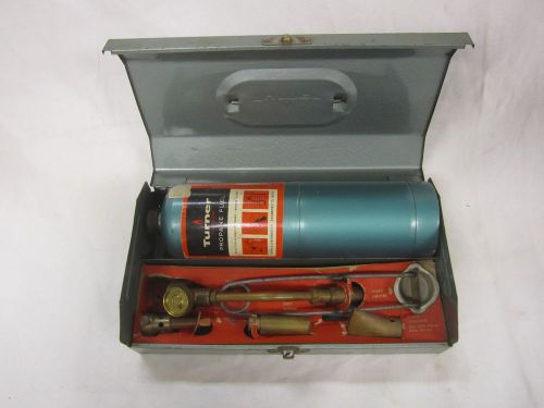 Vintage turner propane torch kit, w/metal box - good condition for sale
