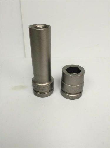 3/4&#034; SQ Drive CORNWELL 1-1/16&#034; 16234 &amp; GETA 1991 1&#034;  Impact Socket 2pc Lot