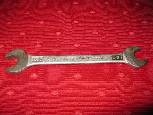 Proto 9/16 and 1/2 inch open end wrench Made in U.S.A. 6&#034; long