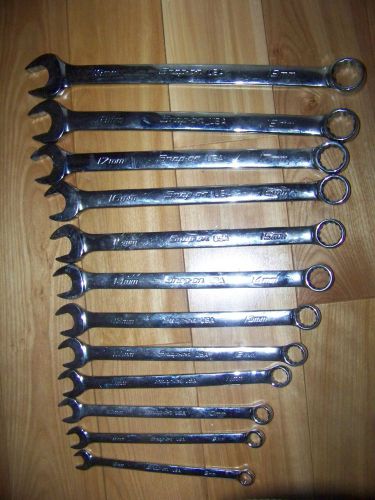 Snap On Tools New 12 Piece Metric Wrench set 8 -19 mm box open end SOEXM (DEAL)
