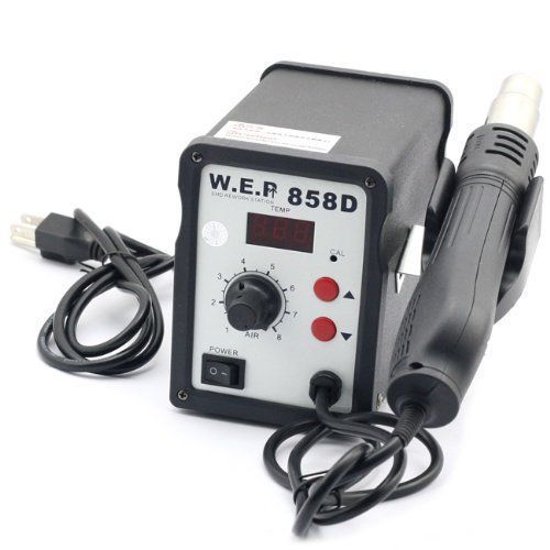WEP 858D (110V) Hot Air Rework Soldering Station, Suitable For SMD, SOIC, New