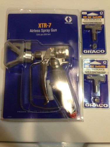 Graco XTR-7 Airless Spray Gun 7250 psi (500 bar) with 2 Free Tips!!