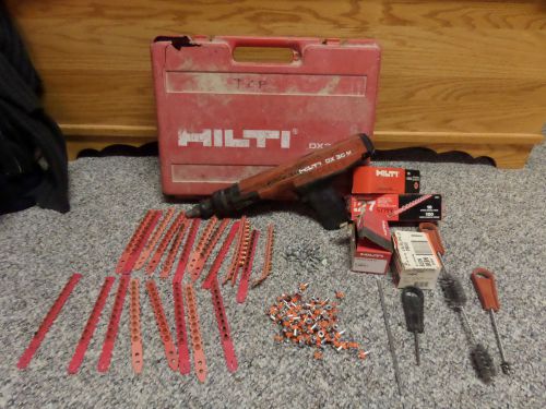 Hilti dx36m  powder actuated fastener stud nail gun w/case and fasteners for sale
